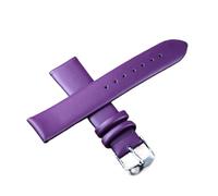 NMASDUYPU Soft Leather Watch Strap Band 8mm 10mm 18mm 20mm 22mm 24mm Waterproof Watchband Replacement Silver Buckle For Men Women(Purple,20mm)