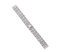 NMASDUYPU Stainless Steel Bands Compatible With Lily 2 Active/Classic Bling Rhinestone Diamond Metal Strap Replacement Bracelet(B-Silver,14mm Universal)