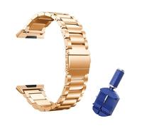 NMASDUYPU Stainless Steel Link Bracelet For Ionic Band Strap Metal Wristband Smart Watch With Tool(Rose Gold)
