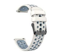 NMASDUYPU Suitable For Watch Gt4 46mm Two-color Silicone Strap 22mm Round Hole Breathable GT3/2 Pro Strap GT4 46mm(22mm-Mineral gray)