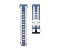 NMASDUYPU Universal 22mm Silicone Two-color Strap For Watch Ultimate 2/GT 6 Pro Band For WATCH 5 4/GT 5 4 46mm Bracelet Watchband(White blue,GT6 GT6pro 46mm)