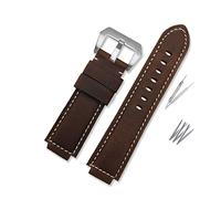 NMASDUYPU Watch Band Compatible With Timex Silicone Watch Strap T2n721 T2n720 Tw2t76500 Tide Series Men's Watchband Accessories(Dark brown-steel)