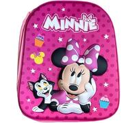 NMB FASHION Kids Character Backpack - Standard, Deluxe with Extra Pocket, & 3D Design Options - Fun & Functional School Bags (3D Minnie Mouse - Polka Dot Backpack)