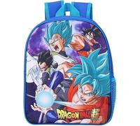 NMB FASHION Kids Character Backpack - Standard, Deluxe with Extra Pocket, & 3D Design Options - Fun & Functional School Bags (Standard DragonBallZ Super Saiyan Backpack)
