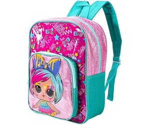 NMB FASHION Kids Character Backpack - Standard, Deluxe with Extra Pocket, & 3D Design Options - Fun & Functional School Bags (Deluxe LOL Surpries Backpack)