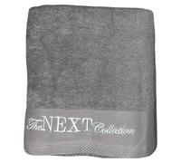 NMB FASHIONS The Next Collection 500 GSM Jumbo Bath Sheets 2Pk, Quick Drying Towel, 2x Jumbo Bath Sheet Towels Extra Large, (80x170 cm) Bath Sheets Large, Washable Cotton White Towels Set (CHARCOAL)