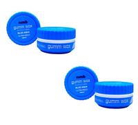 NMB Gumm-wax Professional Hair Styling Wax | Edge Control | Hair Gel Wax | Ultra Hold | Men & Women Hair Wax, Blue Aqua, 150ml, Pack of 2