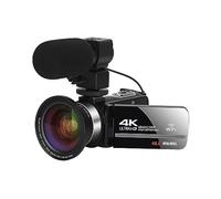 nmbhus 18X Wide Angle Video Cameras 4K Digital Vlog Camcorder Blogger Time Lapse 48MP Photographic Recorder Rotate Touch Screen(16G SD Card)