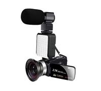 nmbhus 2.7K Outdoor Vlog Camcorder For Photography 16X Zoom Video Recorder Rotate Touch Screen Selfie Digital Camera Home Use(16G SD Card,5)