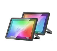 nmbhus 2PC Tuya ZigBee Smart LED Search Flood Light Waterproof Outdoor Lighting 100W RGBW Dimmable Warm Cold White (Size : 100W, Color : Zigbee)