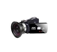 nmbhus 48MP WIFI Camcorder 4K Digital Vlog Cameras For Night Shooting Infrared Outdoor PortableRecorder Live Streaming Web Cam(64G SD Card,2)