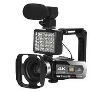 nmbhus 4K Digital Video Cameras WIFI Outdoor Blogger Recording Streaming Vlog Set 18X Zoom Time Lapse Web Camcorder Auto Focus(32G)