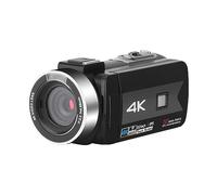 nmbhus 56 Megapixel 4K HD Digital Camera Wireless Live Camera Shooting All In One(Size:Silver Grey+Hood+Grip+Mic)