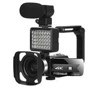 nmbhus 56MP Vlog Camcorder 4K Digital Video Cameras For Live Stream WIFI Webcam 16X Zoom Night Vision Full UHD Video Recorde(No SD Card,8)