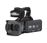 nmbhus 64MP Video Camera Full 4K 60FPS Camcorder For Live Streaming WIFI Webcam 18X Auto Focus Vlog Recorder 4" Rotate Screen(64G SD Card,Standard)