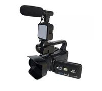 nmbhus 64MP Video Camera Full 4K 60FPS Camcorder For Live Streaming WIFI Webcam 18X Auto Focus Vlog Recorder 4" Rotate Screen(NO SD Card,With Light MIC)