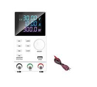 nmbhus Adjustable DC Power Supply Color LCD Display Laboratory Maintenance Workbench Voltage Current Regulator(White 30V 10A)