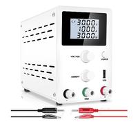 nmbhus Adjustable DC Power Supply LCD Digital Lab Bench Power Source Stabilized Power Supply DIY Voltage Regulator(120V 3A 360W)