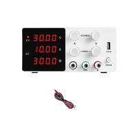 nmbhus DC Power Supply Adjustable 4 Digit Lab Bench Power Source Stabilizer Switching Voltage Regulator(SPS 3010 White)