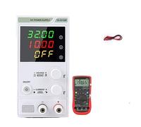 nmbhus DC Regulated Power Supply Programmable Digital Laboratory Switching Power Bench Source Voltage Current Regulator(ABF-3010MF UT61E)