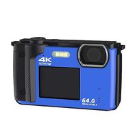 nmbhus Dual Screen 64MP Photography Camera Selfie Recorder 4K UHD Vlog Camcorder 16X Zoom Compact Camera Live Streaming Webcam(With 32G,With 1 Battery-01)