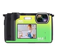 nmbhus Dual Screen Selfie Camcorder 64MP Digital Camera For Photography 2" 2.8" Wifi 4K Vlog Video Camera Live Streaming Webcam(With 64G,With EXtra Battery-03)