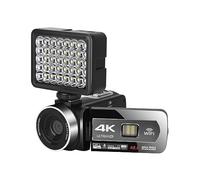 nmbhus Full 4K Camcorder Auto Focus Streaming WIFI Web Cameras Outdoor 48MP Fill Light Video Recorder(64G SD Card,With Fill In Lamp)