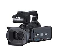 nmbhus Full 4K UHD 60FPS Vintage Camcorder For Live Streaming Vlog 18X 64MP Video Camera Digital Recorder 4" Rotate Screen(With 128G,Only Camcorder)