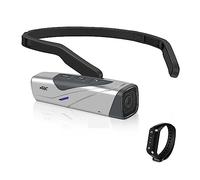 nmbhus Head Wearable Vlog Camera 4K For Digital Camcorder Professional Gimbal Stabilization(Color:EP8 silver remote)