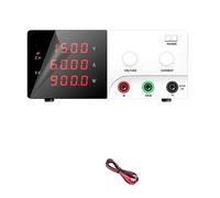 nmbhus High PowerAdjustable DC Power Supply Variable Laboratory Switch Digital Bench Power Supply(AN625-15V60A White)