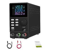 nmbhus Lab DC Power Supply Adjustable USB Digital Bench Source Stabilized Current Voltage Regulator(SPPS1203DBlack)