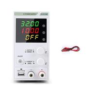 nmbhus Laboratory DC Power Supply Unit Adjustable 4 Digit Mini Lab Bench Power Supply Source Memory Function Voltage Regulator(SS-3010MF)