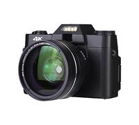 nmbhus Mini Digital Camera 48mp 4k Vlogging Camcorder Compatible Wifi 16x Zoom Video Cameras(Size:Add wide-angle lens)