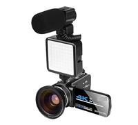 nmbhus Night Vision 4K Video Camera For Outdoor Shooting WIFI Digital Camcorder Streaming Vlog Recorder(64G SD Card,4)