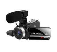 nmbhus Night Vision Outdoor Camcorder 2.7K WIFI Digital Video Camera For Blogger Infrared Portable Webcam Photo Vlog Recorder(128G SD Card,Set 3)