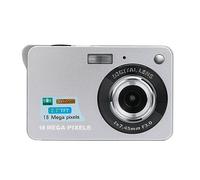 nmbhus Portable Digital Cameras 720P Video Camcorder 18MP Photo 8X Zoom Anti Shake 2.7" Screen Retro Vintage Photography Recorder(128G TF Card,Silver)