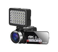 nmbhus UHD 4K Vlogging Video Cameras WIFI Live Streaming Webcam Outdoor Digital Camcorder Portable Blogger Recorder(128G SD Card,2)