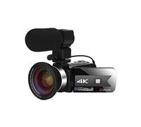nmbhus Wide Angle Lens 56MP Digital Video Camera For Live Streaming 4K UHD Camcorder Night Vision Microphone Vlog Recorder(NO SD Card,Blue)