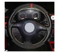 NMBNPKTUCU Car Steering Wheel Covers For VW For Golf 4 Mk4 For Passat B5 For Polo Black Suede Leather Car Steering Wheel Cover Interior Accessories Anti-Slip Decoration Cover