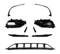 NMBNPKTUCU Front Bumper Lip Chin Spoiler For Benz For A-Class For W176 For A45 For AMG 2016-2018 Car Front Air Blade Bumper Lip Fog Light Cover ABS Underbody Lip Accessories(6 Complete body kit)