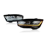 NMBNPKTUCU LED Front Light Headlight Assembly For A7 2011-2017 2 Pcs LED Car Lamps Daytime Running Lights Dynamic Turn Signals Car Headlights Accessories(Bumper change)