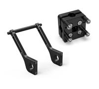 NMBNPKTUCU Motorcycle GPS Navigation Holder Universal Navigation 12MM GPS Bracket Mount Handlebar Clamp 28mm 22mm(GRAY)