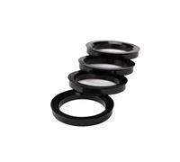 NMBNPKTUCU Wheel Spacer Adapter 73.1-66.5 73.1-57.1 72.5-57.1 67.1-57.1 66.5-57.1 65.1-57.1 60.1-57.1mm 4 PCS Car Wheel Bore Hub Centric Ring Wheel Hub Spacers(73.1-66.5mm)