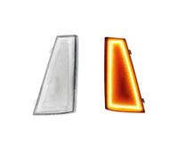 NMBNPKTUCU Wing Mirror Indicator Turn Signal For Chevy For El For Camino For Malibu 1980 1981 LED Car Front Bumper Side Marker Turn Signal Lights Parking(Clear Lens Amber)