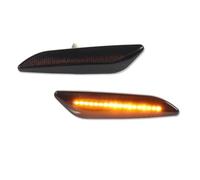 NMBNPKTUCU Wing Mirror Indicator Turn Signal For Fiat For Egea Dynamic LED Front Side Marker Turn Signal Lights Position Light Corner Lamps Car Lamp(Smoked Lens)