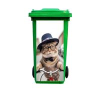 NMBVFC 26 Styles Animal Wheelie Bin Stickers, Waterproof Removable Dustbin Stickers, Self Adhesive, Wheelie Bin Decals for Outdoor Use