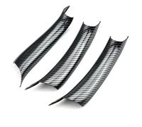 NMBZVE 3PCS/Set Car LHD/RHD Interior Door Pull Handle Cover Auto Accessories for B&MW X6 F16 2015-2018(Carbon LHD 3 Pcs)