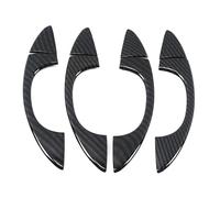 NMBZVE Car Exterior Side Door Handle Cover Moulding Trim Frame for Skoda for 2017-2021(Fiber)