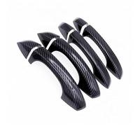 NMBZVE Car Side Door Handle Chrome Decoration Cover Decor for VW for Golf 7 2014-2018(Carbon Fiber)