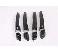 NMBZVE Chrome Car Door Handle Bowl Cover Trim Accessories for Hyundai for Tucson 2015-2019(Carbon 2 Buttons)